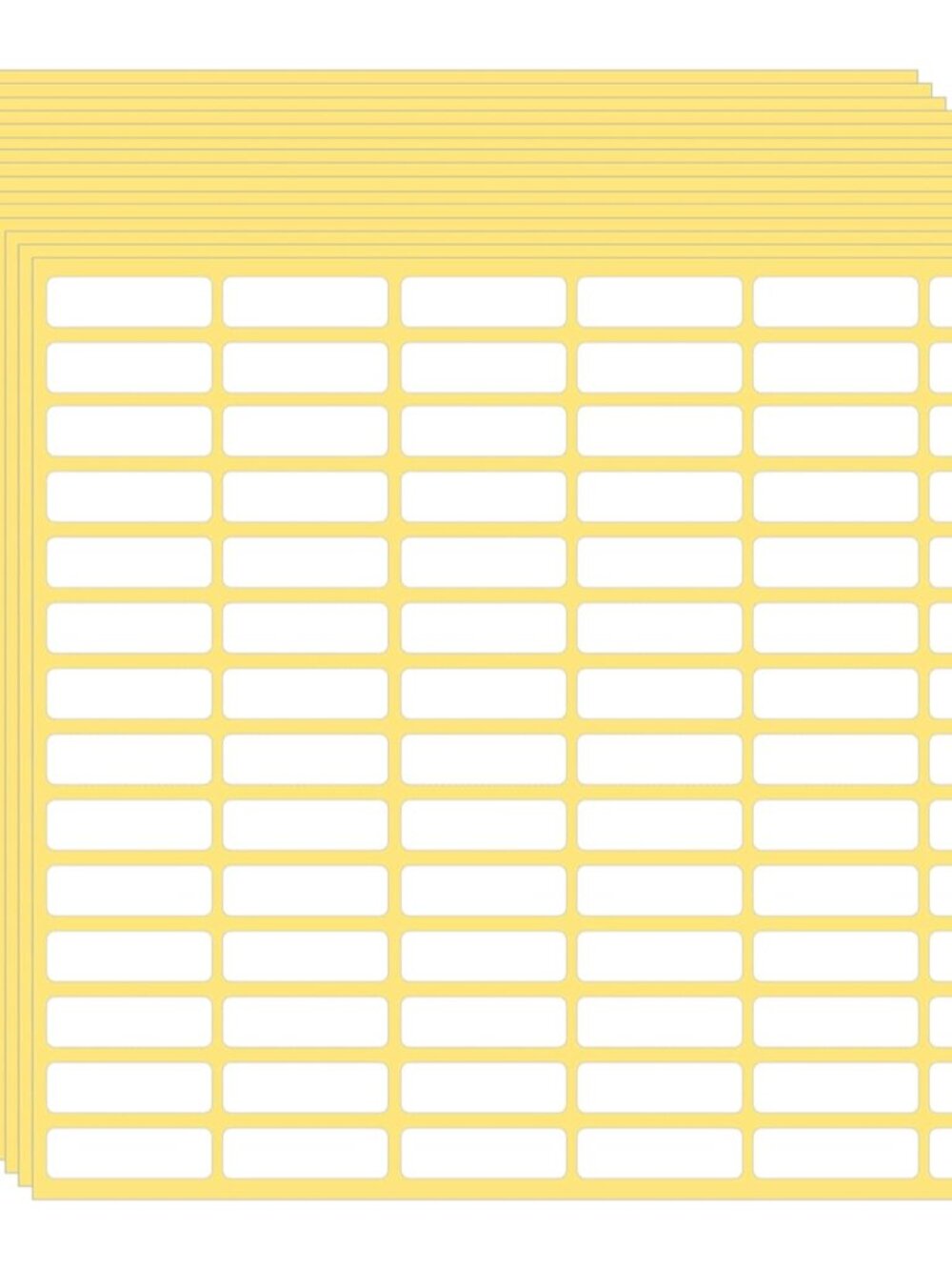 1260 Pcs Matte White Labels Stickers Small Blank Labels Removable Sticky Price T